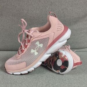 Under Armour Women's Athletic Shoes in Pink and White